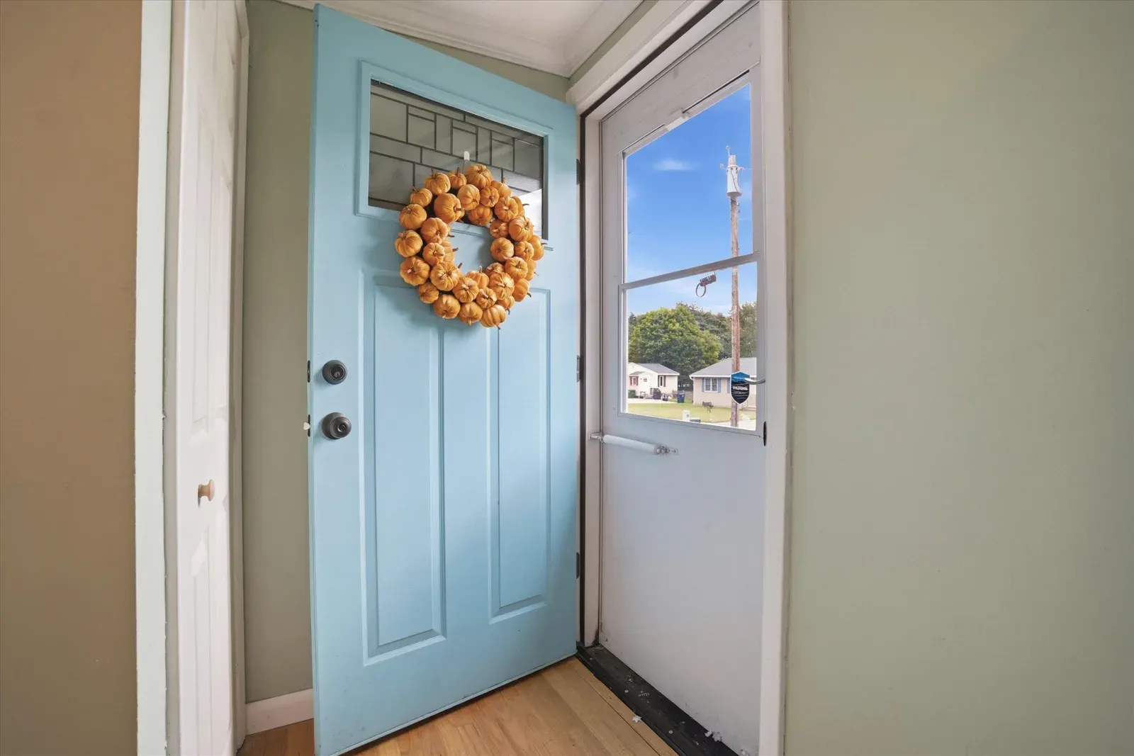 Front entry viewed from inside at 14 Bloomingdale Drive
