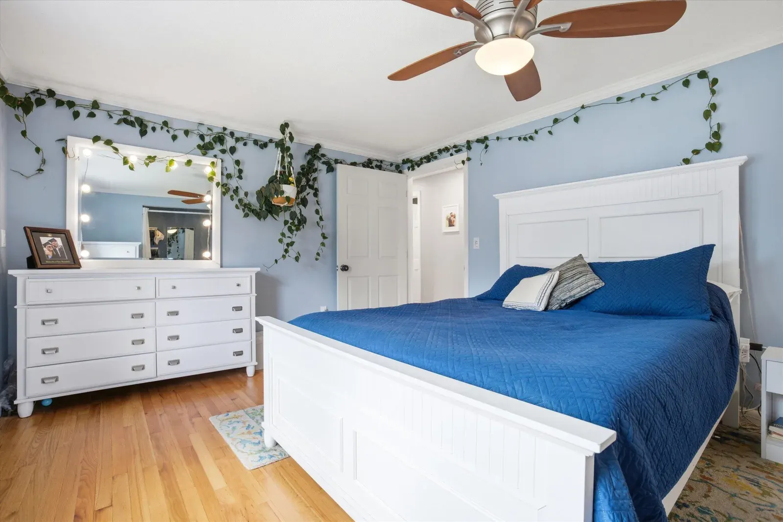 Bedroom facing the closet at 14 Bloomingdale Drive