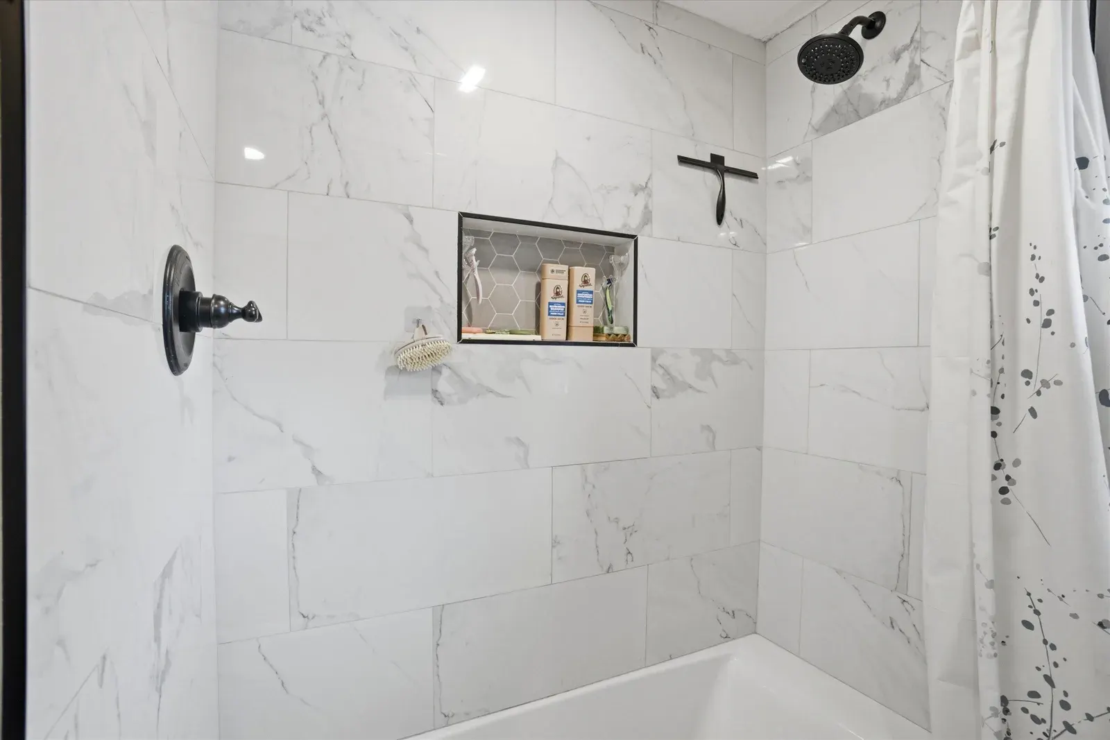 Bathroom tub and shower surround at 14 Bloomingdale Drive
