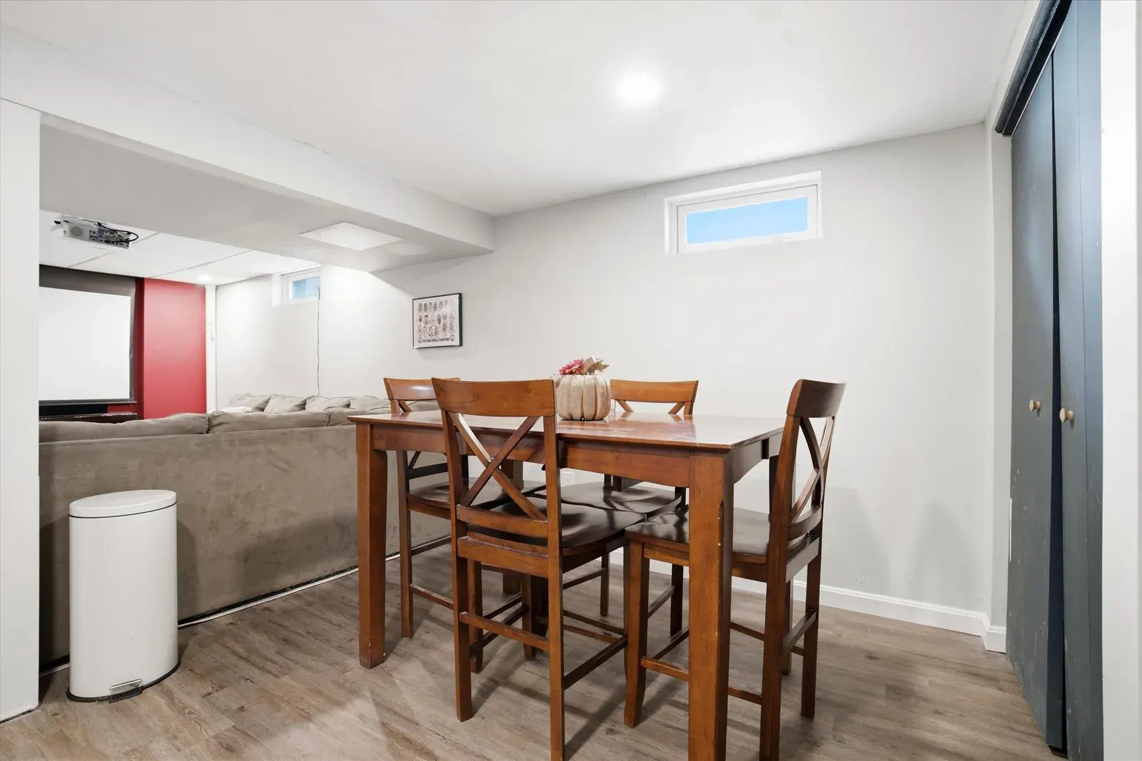 Lower-level dining area at 14 Bloomingdale Drive