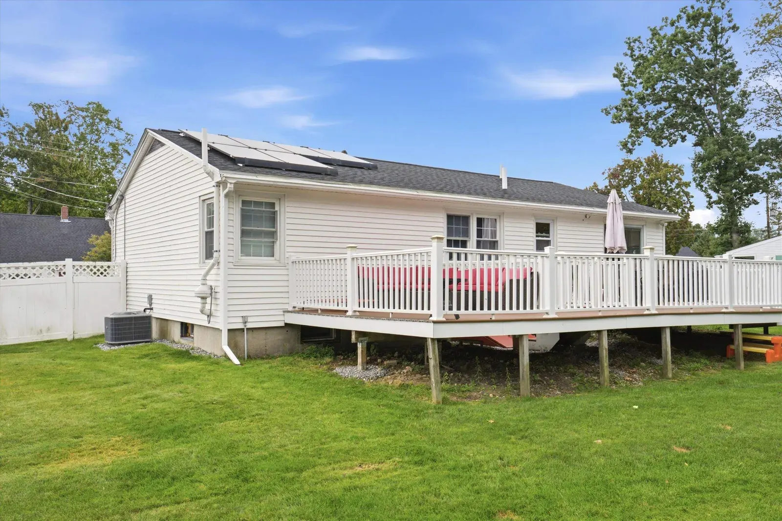 Backyard and rear exterior at 14 Bloomingdale Drive