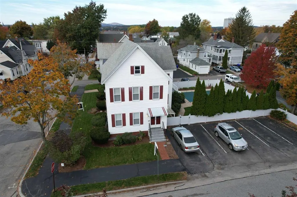 Aerial view of a residential rental property